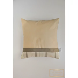 Kis díszpárnahuzat - Bézs, elegáns csíkos mintás