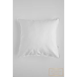 Kocka díszpárnahuzat - Fehér, csipke szegéllyel