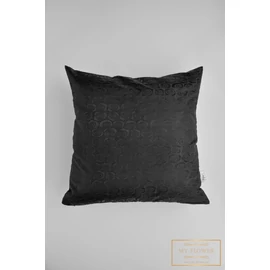 Kocka díszpárnahuzat - Fekete rózsa mintás