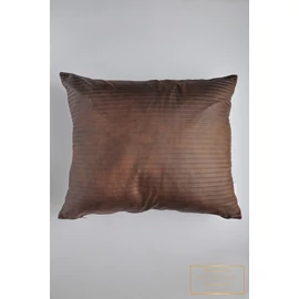 Nagy díszpárnahuzat - Barna redőzött műbőr