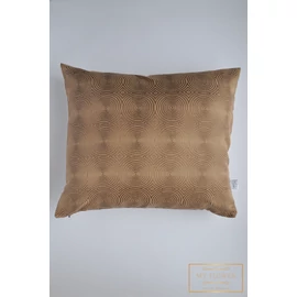 Nagy díszpárnahuzat - Világosbarna, kör mintás