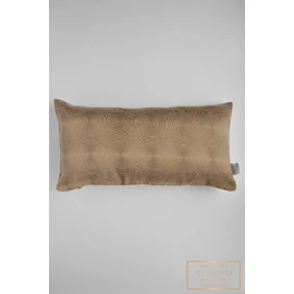 Hosszúkás díszpárnahuzat - Világosbarna, kör mintás