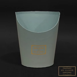 Kék virágtartó díszdoboz