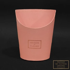 Rózsaszín virágtartó díszdoboz