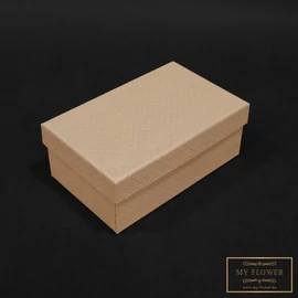 Pezsgő színű texturált díszdoboz