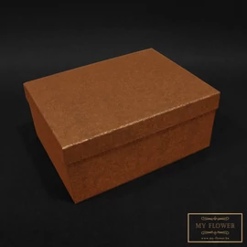 Rozsda színű texturált díszdoboz