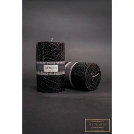 Fekete állatmintás gyertya - Nagy