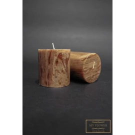 Karamell márvány mintás gyertya