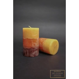 Narancssárga 3 színű gyertya