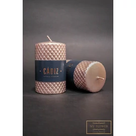 Rosegold geometrikus mintájú gyertya