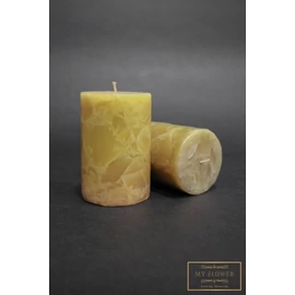 Mustár márvány mintás gyertya