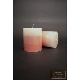 Rózsaszín 3 színű gyertya