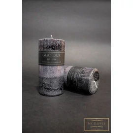 Fekete-szürke színátmenetes gyertya - Illatos