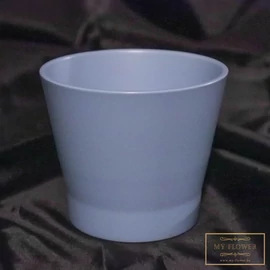 Kis pasztell kék virágcserép